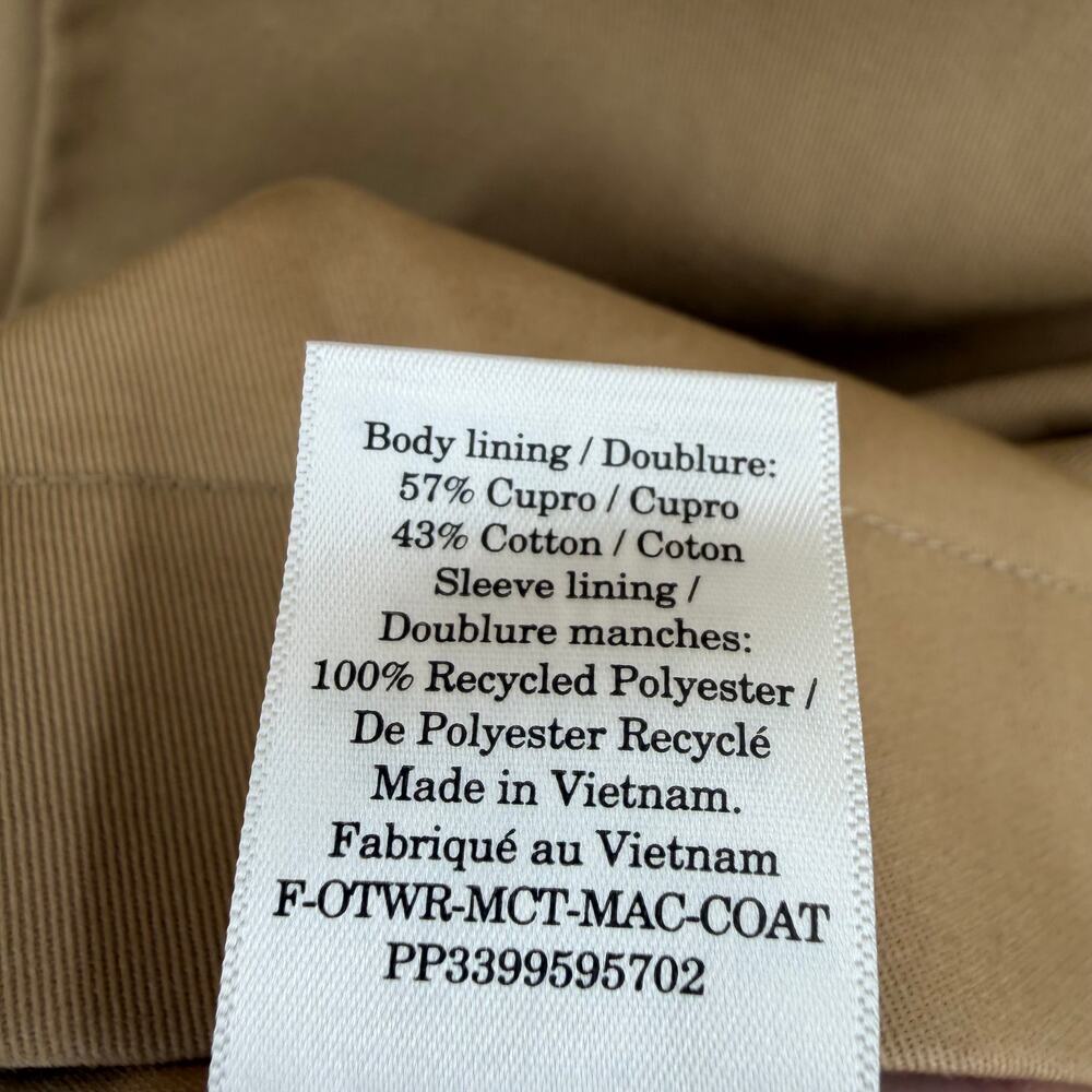 Everlane The Mac Coat in beige Size L - Picture 6 of 7